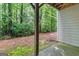 Wooded view of backyard with privacy, greenery, and outdoor space at 881 Whittington Sw Pkwy, Marietta, GA 30060