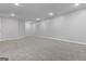 Spacious basement with recessed lighting and neutral carpet at 881 Whittington Sw Pkwy, Marietta, GA 30060