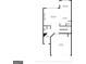 Main level floor plan of a townhome, highlighting layout of kitchen, dining, and living areas at 881 Whittington Sw Pkwy, Marietta, GA 30060