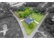 Aerial view highlighting the home's well-maintained grounds and classic architectural design at 29 Indian Creek Rd, Locust Grove, GA 30248