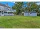 Backyard view with a shed and ample open space, perfect for outdoor activities and storage at 29 Indian Creek Rd, Locust Grove, GA 30248
