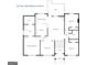 Detailed top floor plan showcasing a spacious layout with a primary bedroom, kitchen, and living room at 1484 Stephens Pond Vw, Loganville, GA 30052