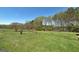 Expansive backyard featuring a well-maintained lawn and mature trees, perfect for outdoor activities at 1092 E Lake Rd, Mcdonough, GA 30252