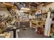 Well organized basement workshop perfect for hobbies and DIY projects, offering ample storage space at 120 Masters N Dr, Peachtree City, GA 30269