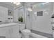 Stylish bathroom featuring a glass-enclosed shower, modern vanity, and a sleek design for a luxurious experience at 120 Masters N Dr, Peachtree City, GA 30269