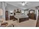 Serene main bedroom with neutral tones, decorative furnishings, and ample natural light at 120 Masters N Dr, Peachtree City, GA 30269