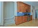 Kitchen with wood cabinets, tile backsplash, granite countertops, and stainless steel appliances at 100 Clydesdale Ct, Tyrone, GA 30290