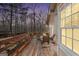 A tranquil deck and backyard view enhance the home's outdoor appeal at 175 Laney Ct, Mcdonough, GA 30252