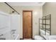 Full bath offers a tub/shower combination and neutral finishes at 175 Laney Ct, Mcdonough, GA 30252