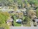Aerial view of the property, its landscaping, and the surrounding neighborhood at 758 King Rd, Jonesboro, GA 30236