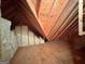 Unfinished attic space, showcasing the exposed wooden framework and insulation at 340 Antebellum Way, Fayetteville, GA 30215