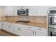 Modern kitchen featuring stainless steel appliances and granite countertops at 1225 Polk Xing, Mcdonough, GA 30252