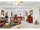 Basement featuring a pool table, built-in shelving, a dining table, and custom decorations throughout the space at 248 Montrose Dr, Mcdonough, GA 30253