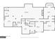 Basement floor plan featuring a Gathering room, kitchen, bathroom, bedroom, flex room, and unfinished storage at 248 Montrose Dr, Mcdonough, GA 30253