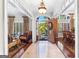 Elegant foyer with tile flooring, chandelier, and a grand, open doorway at 248 Montrose Dr, Mcdonough, GA 30253