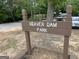 Photo of the Beaver Dam Park Sign at 306 N Meade Dr, Peachtree City, GA 30269
