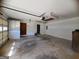 Spacious garage interior with door and storage, offering potential for parking and workshop at 1753 Brenda Dr, Jonesboro, GA 30236