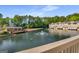Beautiful community view of lake, fountain and recreation pavilion at 27 Lakes Edge Se Dr, Smyrna, GA 30080