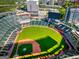 Aerial view of Truist Park, home of the Atlanta Braves, set against a skyline at 27 Lakes Edge Se Dr, Smyrna, GA 30080
