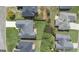 Aerial view of a home showcasing a large, well-maintained backyard at 375 Oakpark Ter, Mcdonough, GA 30253