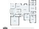 Detailed floor plan showcasing the layout and dimensions of the home's rooms and features at 375 Oakpark Ter, Mcdonough, GA 30253