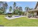 Expansive backyard featuring a pool, outdoor kitchen, and manicured lawn, perfect for outdoor gatherings at 3709 Royer Ln # 23, Hampton, GA 30228