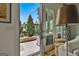 Charming patio offering a relaxing outdoor space with garden views and elegant decor at 145 Kelmscott Ln, Fayetteville, GA 30214
