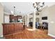 Open layout showcasing the kitchen, living room, and staircase at 204 Carmell Ct, Mcdonough, GA 30252
