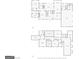 Two-story floor plan depicts the layout of the entire home, including the garage and main rooms at 203 Shelby Ln, Fayetteville, GA 30215