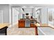 Gourmet kitchen with stainless steel appliances and custom cabinetry at 203 Shelby Ln, Fayetteville, GA 30215