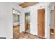 Hallway featuring hardwood floors and neutral walls at 2531 Hood Nw Ave, Atlanta, GA 30318