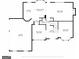 First floor plan of the home layout including the kitchen, living room, and dining room at 495 Stonehaven Dr, Fayetteville, GA 30215