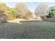 Spacious backyard with lawn, wooden privacy fence and mature trees at 1281 Heartwood Ave, Mcdonough, GA 30253