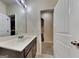 View of the bathroom with a single sink vanity at 749 Rolling Downs Dr, Loganville, GA 30052