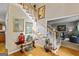 Welcoming foyer featuring a staircase and beautiful decorative accents at 255 Emerald Lake Dr, Fayetteville, GA 30215
