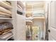 Spacious walk-in closet with built-in shelving, providing ample storage at 255 Emerald Lake Dr, Fayetteville, GA 30215