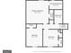 Layout of the second floor showing three bedrooms and two bathrooms at 1590 Sw Cherry Hill Ln, Conyers, GA 30094