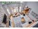 A bird's eye view of the living room shows the layout with fireplace and seating area at 1745 Stripling Chapel Rd, Carrollton, GA 30116