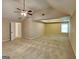 Spacious main bedroom featuring vaulted ceilings, and recessed lighting at 4140 Butternut Pl, South Fulton, GA 30349