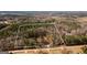 Expansive aerial view of acreage with white property line, showcasing the lush landscape and pond at 79 Turner Dr, Mcdonough, GA 30252