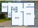 Upstairs floor plan featuring two bedrooms, a bathroom, and multiple closets at 402 Sherrels Frd, Peachtree City, GA 30269