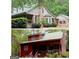 Split image showcasing the house with a green roof and a second house with a red roof at 695 Frog Rd, Locust Grove, GA 30248