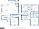 Detailed floorplan showcasing the layout of both levels of the home at 120 Westover Commons, Fayetteville, GA 30214