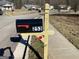 Mailbox labeled with address number 253 at 253 Whistle Way, Locust Grove, GA 30248