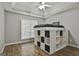 Cozy bedroom with a unique platform bed and ample storage at 215 Murphy Creek Ln, Fayetteville, GA 30215