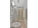 Bathroom with a standard shower and vanity at 131 Sweetgum Rd, Peachtree City, GA 30269