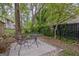 Backyard patio with seating at 131 Sweetgum Rd, Peachtree City, GA 30269