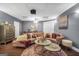 The large bedroom includes seating and ample space, and could be used as a combination media and recreation room at 70 Lake Charles Xing, Covington, GA 30016