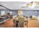 Elegant dining area with a sleek table, comfortable seating, and stylish lighting at 70 Lake Charles Xing, Covington, GA 30016