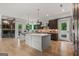 This kitchen has modern stainless steel appliances and a large center island at 159 Sims Rd, Tyrone, GA 30290